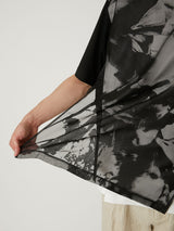 TRANSPARENT FLOWER T LAYERED T-SHIRTS