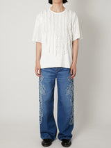 RUFFLE PRINT T-SHIRTS