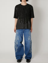 RUFFLE PRINT T-SHIRTS