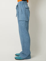 CREPE CARGO PANTS