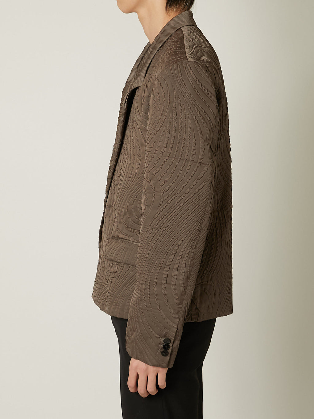 ジャケット・アウター taakk SHRINK QUILTING COLLARLESS JACKET SHRINK QUILTING TAILORED SHORT JACKET – TAAKK