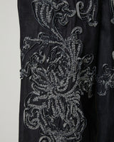 SCULPTURE DENIM WIDE PANTS