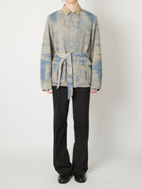 MOLE JACQUARD DENIM BLOUSON