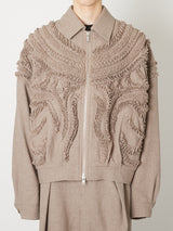 WOOL ZIP BLOUSON