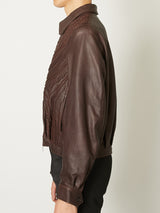 LEATHER BLOUSON