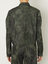 MIX TURE DENIM ZIP BLOUSON