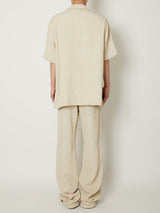 CREPE OPEN COLLAR SHIRTS