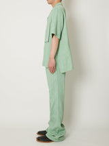 CREPE OPEN COLLAR SHIRTS