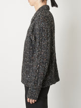 MULTICOLOR CABLE KNIT CARDIGAN