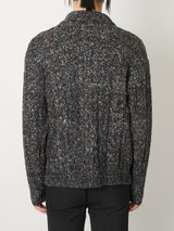 MULTICOLOR CABLE KNIT CARDIGAN