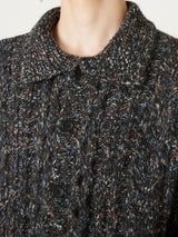 MULTICOLOR CABLE KNIT CARDIGAN