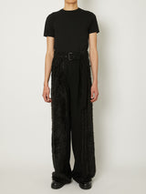 FUR TWEED BELT PANTS