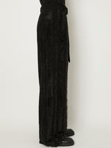FUR TWEED BELT PANTS