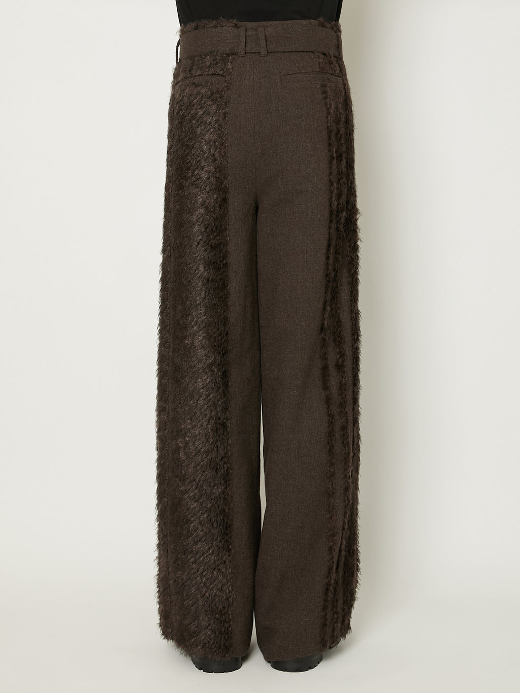 【TAAKK】FUR TWEED BELT PANTS FUR TWEED BELT PANTS – TAAKK