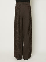 FUR TWEED BELT PANTS