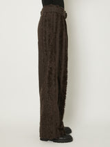 FUR TWEED BELT PANTS