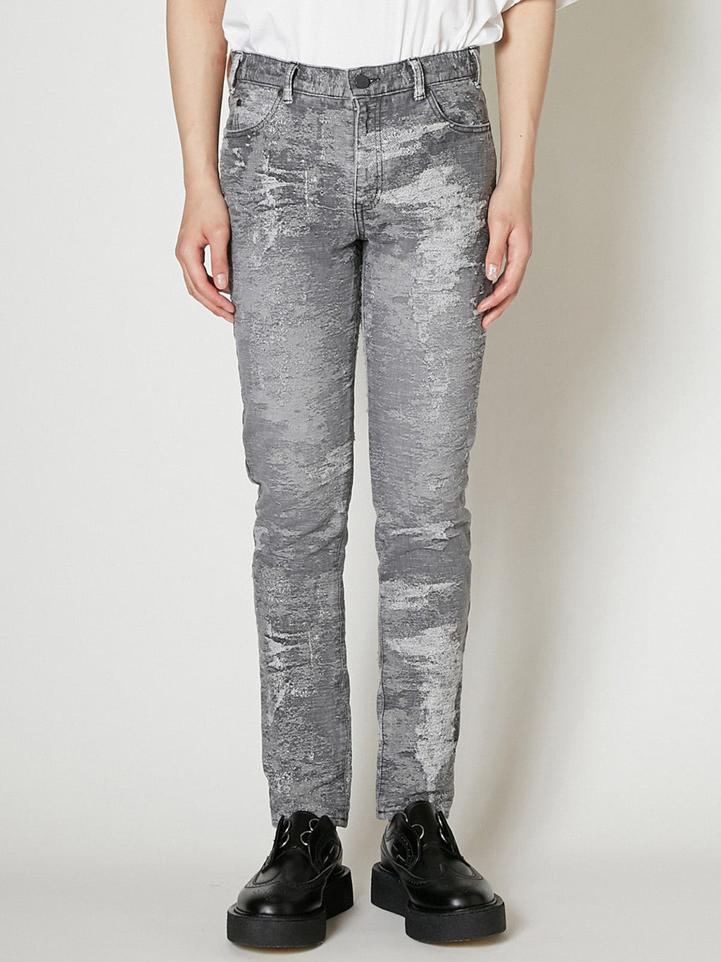 TAAKK DENIM SKINNY BLACK BLEACH 13.5 OZ 