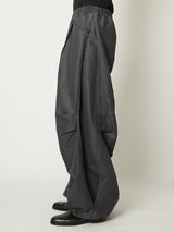 TUCKED BALLOON DENIM