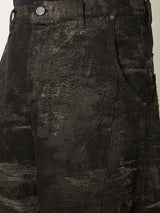 DENIM CURVED PANTS