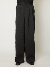 TEXTURED SHRINKAGE TROUSERS