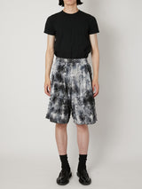 TIE-DYE CHECK SHORT PANTS