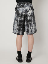TIE-DYE CHECK SHORT PANTS