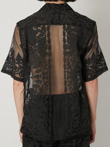 SHEER BANDANA SHORT SLEEVE SHIRT