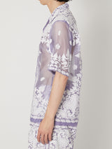 SHEER BANDANA SHORT SLEEVE SHIRT