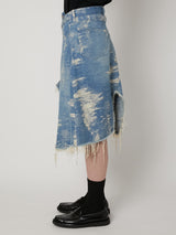 TAAKK DENIM WRAP SKIRT