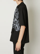 RUFFLE PRINT T-SHIRTS