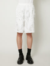 MESH EMBROIDERY SHORTS