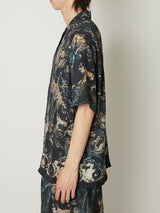 SILK OPEN COLLAR SHIRT