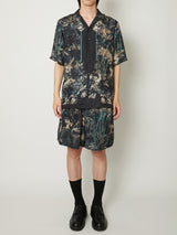 SILK OPEN COLLAR SHIRT