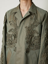 CHAMBRAY SCULPTURE BALMACAAN COAT - TAAKK