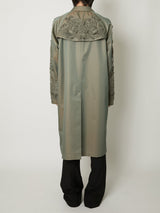 CHAMBRAY SCULPTURE BALMACAAN COAT - TAAKK