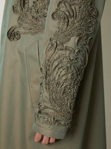 CHAMBRAY SCULPTURE BALMACAAN COAT - TAAKK