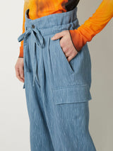CREPE CARGO PANTS - TAAKK