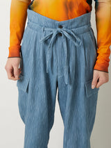 CREPE CARGO PANTS - TAAKK