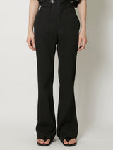 CREPE FLARE PANTS - TAAKK