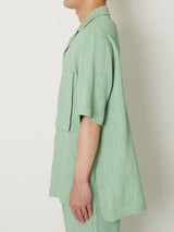 CREPE OPEN COLLAR SHIRTS - TAAKK