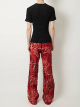 CUT JACQUARD PANTS - TAAKK