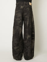 DENIM CURVED PANTS - TAAKK