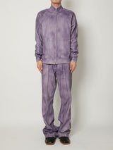 LEATHER COATING JERSEY TRACK BLOUSON - TAAKK