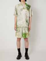 MARBLED PAISLEY SILK SHIRT - TAAKK