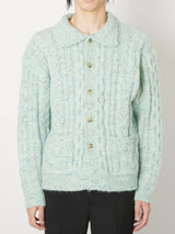MULTICOLOR CABLE KNIT CARDIGAN - TAAKK