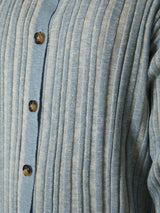 RIB KNIT CARDIGAN - TAAKK