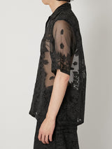 SHEER BANDANA SHORT SLEEVE SHIRT - TAAKK