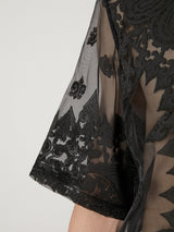 SHEER BANDANA SHORT SLEEVE SHIRT - TAAKK