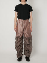 SHEER GRADATION PARACHUTE PANTS - TAAKK