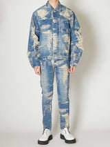 TAAKK DENIM 1ST TYPE DESTROY JACKET - TAAKK